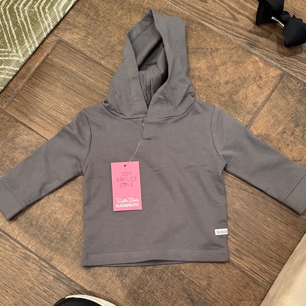RuggedButts Charcoal Kids Hoodie